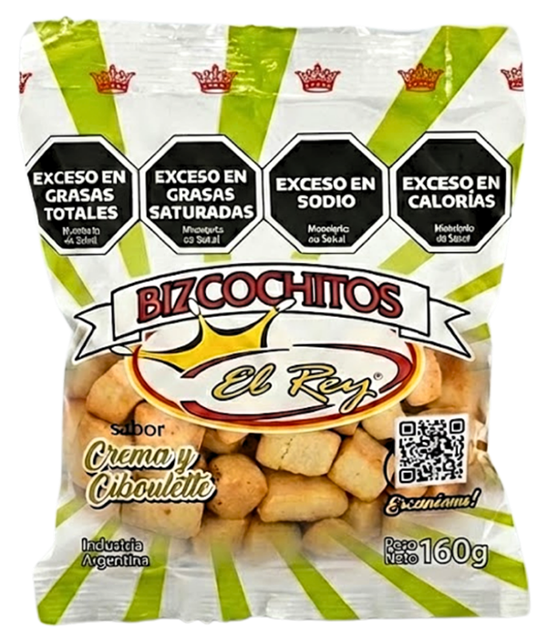 Caja Bizcochitos Sabor Crema y Ciboulette 21 Unidades